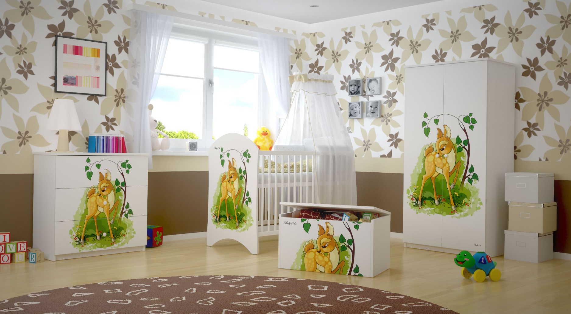 Kvalitní dětská pokojová sestava BAMBI