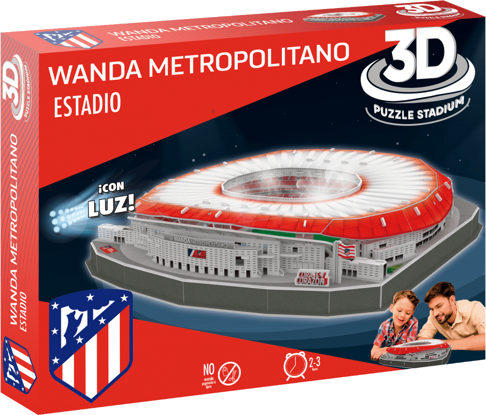 3D PUZZLE STADIUM Svítící 3D puzzle Stadion Wanda Metropolitano