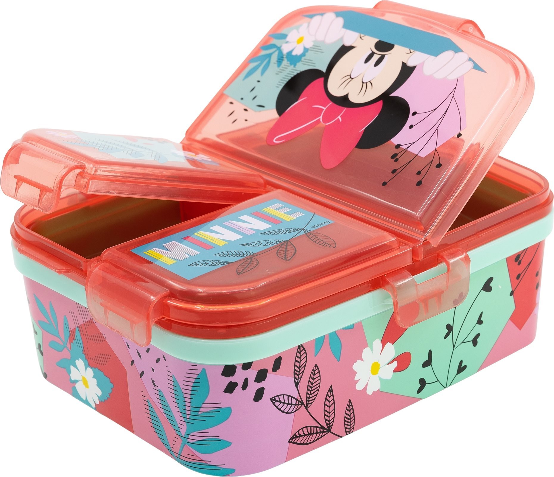 Ciotola Per Panini Minnie Mouse - Multi Scomparti, Senza BPA, Per Bambini
