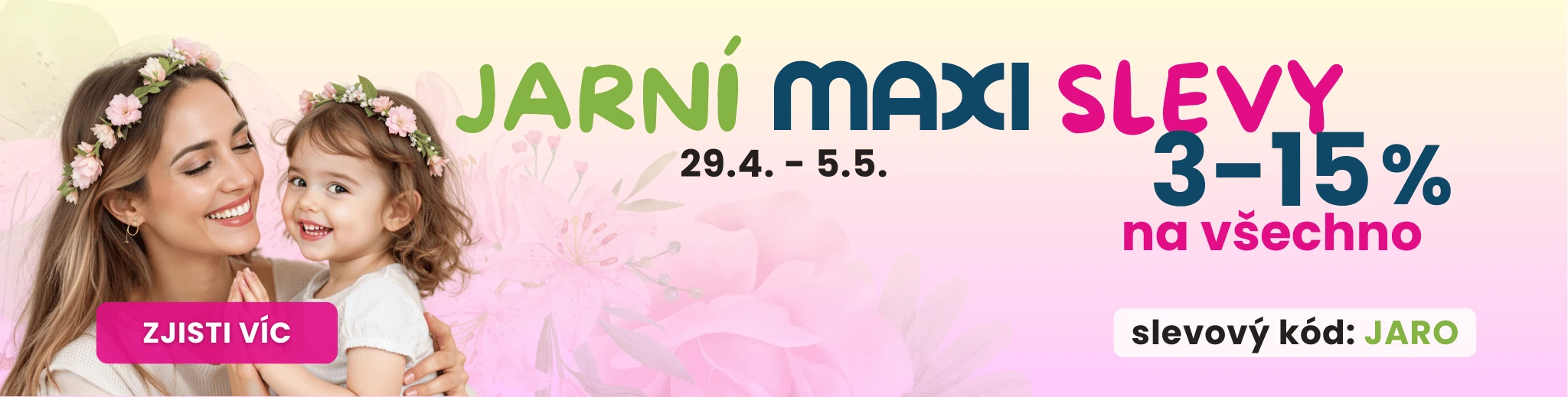 Jarní MAXI SLEVY | e-shop MAXMAX.cz