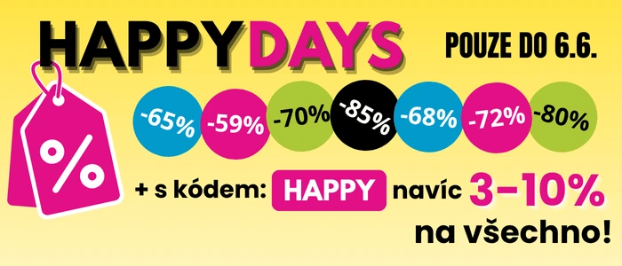 Slevová akce HAPPY DAYS | e-shop MAXMAX.cz