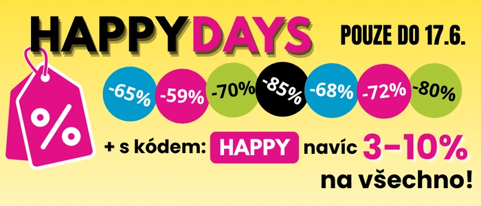 Slevová akce HAPPY DAYS | e-shop MAXMAX.cz