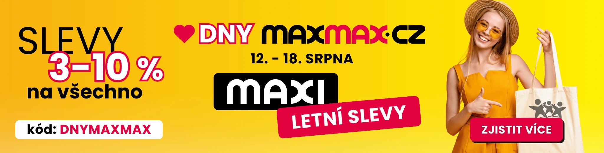 Letní DNY MAXMAX | e-shop MAXMAX.cz