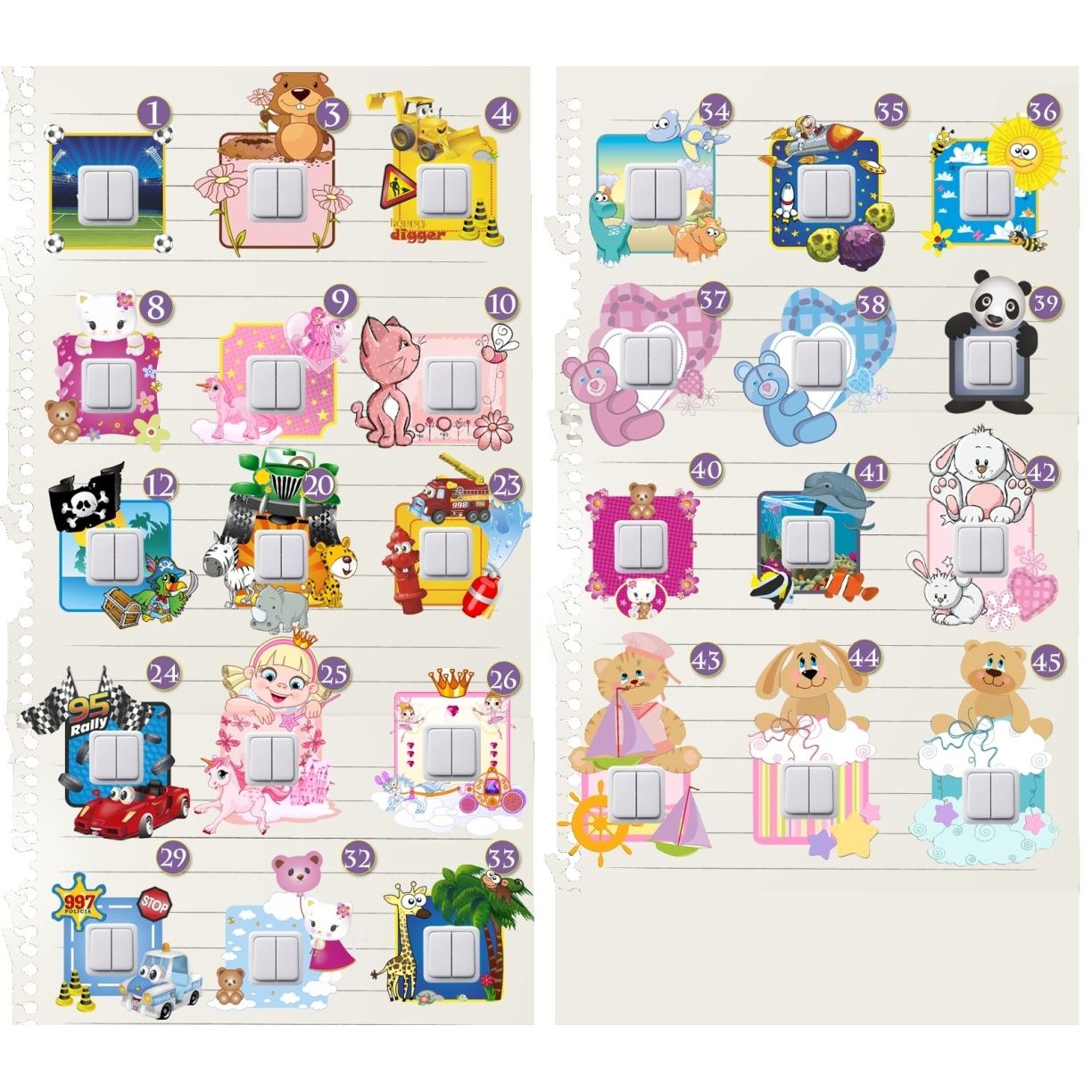 Detska Samolepka Pod Vypinac Vzor 24 E Shop Maxmax Cz