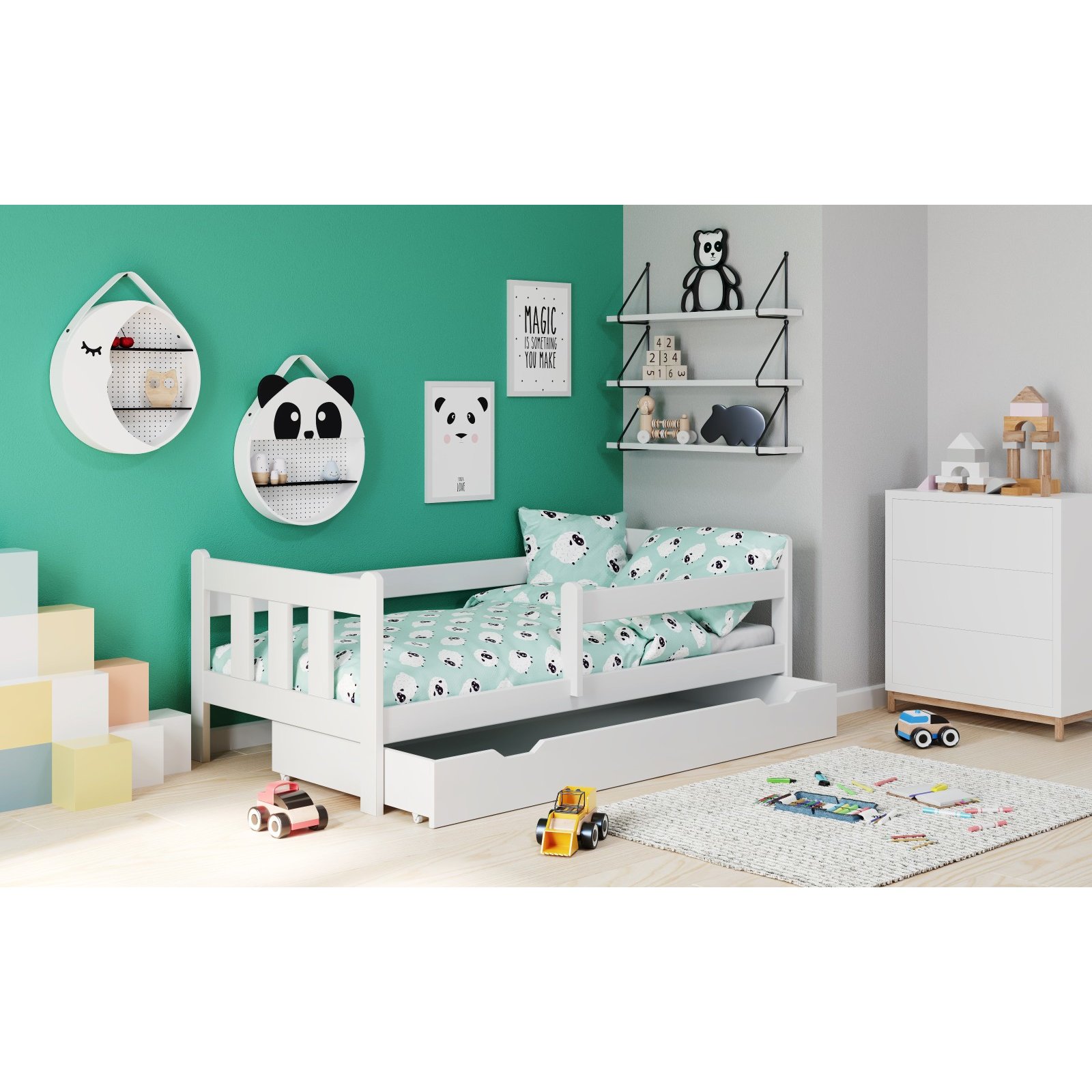 Detska Postel Z Masivu Se Supliky Marie 160x80 Cm Bila E Shop Maxmax Cz