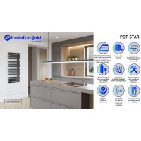 Koupelnový radiátor POP STAR - 60x150,5 cm - bílý
