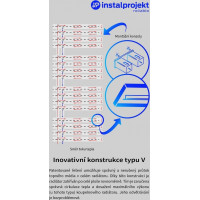 Koupelnový radiátor POP STAR - 50x119 cm - černý