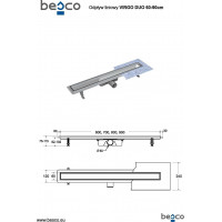 Odtokový žlab VIRGO DUO