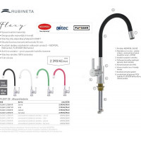 Dřezová baterie FLEXY-33 Černá