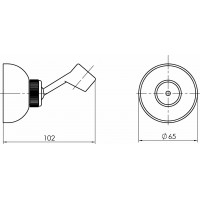 Držák sprchové růžice DUPLEX METAL