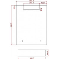 Zrcadlo s LED osvětlením LINEA II