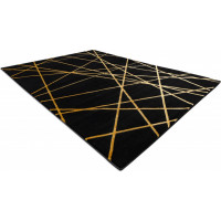 Kusový koberec Gloss 406C 86 geometric black/gold