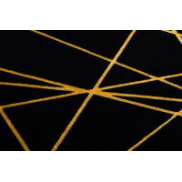 Kusový koberec Gloss 406C 86 geometric black/gold