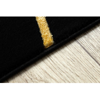 Kusový koberec Gloss 406C 86 geometric black/gold