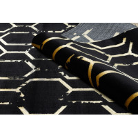 Kusový koberec Gloss 407C 86 glamour black/gold