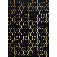 Kusový koberec Gloss 407C 86 glamour black/gold