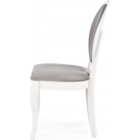 Jídelní židle RETRO - bílá / popelavá