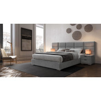 Čalouněná postel LEVAN 200x160 cm - šedá