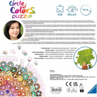 RAVENSBURGER Kulaté puzzle Kruh barev: Donuty 500 dílků