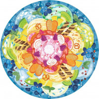 RAVENSBURGER Kulaté puzzle Kruh barev: Zmrzlina 500 dílků