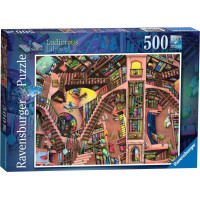 RAVENSBURGER Puzzle Absurdní knihovna 500 dílků