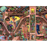 RAVENSBURGER Puzzle Absurdní knihovna 500 dílků