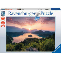 RAVENSBURGER Puzzle Bledské jezero, Slovinsko 3000 dílků