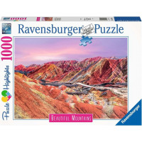 RAVENSBURGER Puzzle Dechberoucí hory: Duhové hory, Čína 1000 dílků