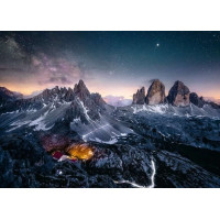 RAVENSBURGER Puzzle Dechberoucí hory: Tre Cime, Dolomity, Itálie 1000 dílků