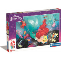 CLEMENTONI Puzzle Disney princezny: Malá mořská víla MAXI 24 dílků
