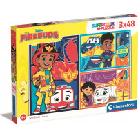 CLEMENTONI Puzzle Firebuds 3x48 dílků