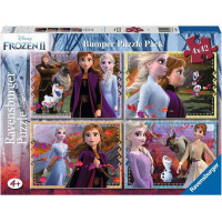 RAVENSBURGER Puzzle Ledové království 2: Osud čeká 4x42 dílků
