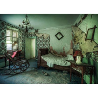 RAVENSBURGER Puzzle Ztracená místa: Zelená ložnice 1000 dílků