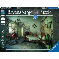 RAVENSBURGER Puzzle Ztracená místa: Zelená ložnice 1000 dílků