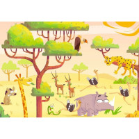 RAVENSBURGER Puzzle&Play: Safari 2x24 dílků