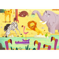 RAVENSBURGER Puzzle&Play: Safari 2x24 dílků
