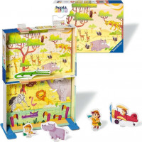 RAVENSBURGER Puzzle&Play: Safari 2x24 dílků