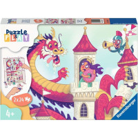 RAVENSBURGER Puzzle&Play: Království koblih 2x24 dílků