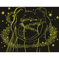 RAVENSBURGER Svítící puzzle Ledové království: Sestry Anna a Elsa 500 dílků