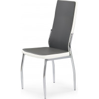 Jídelní židle BEATRICE - šedá / bílá