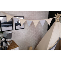 Dětský stan TEEPEE (TÝPÍ) SOFT s doplňky - BÉŽOVÝ