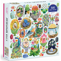 GALISON Čtvercové puzzle Řemeslně vyráběná vejce 500 dílků