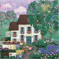 GALISON Čtvercové puzzle Zahradní cesta 500 dílků