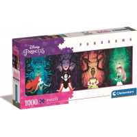 CLEMENTONI Panoramatické puzzle Disney princezny 1000 dílků