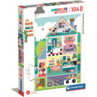 CLEMENTONI Puzzle Domov sladký domov MAXI 104 dílků