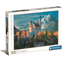 CLEMENTONI Puzzle Hrad Neuschwanstein 500 dílků