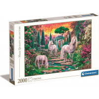 CLEMENTONI Puzzle Typičtí zahradní jednorožci 2000 dílků