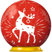 RAVENSBURGER Puzzleball Vánoční ozdoba červená 54 dílků