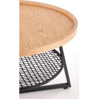 Konferenční stolek FLORA - dub přírodní/černý
