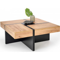 Konferenční stolek SILVA - dub craft/černý